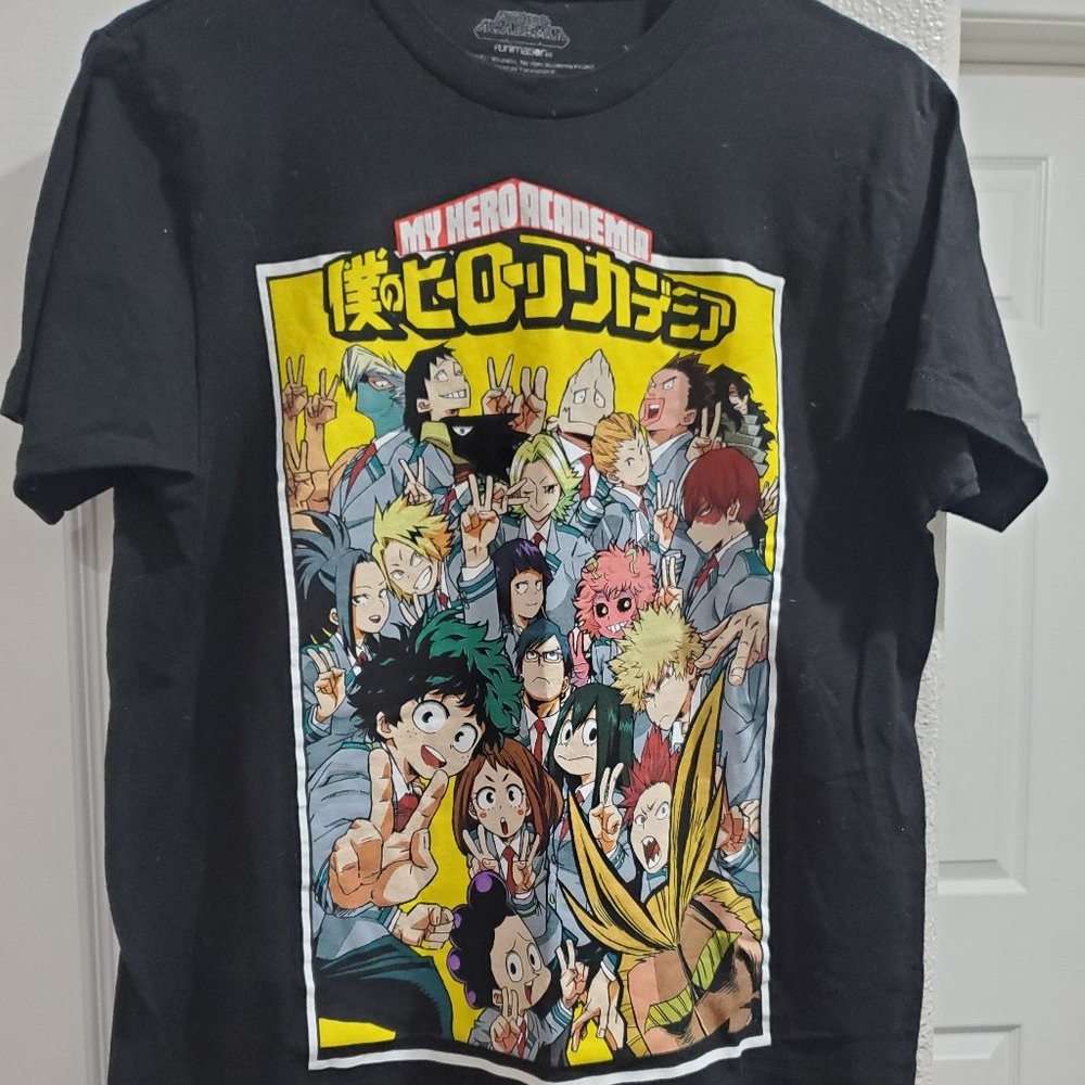 My Hero academia graphic T and Studio ghibli sweater